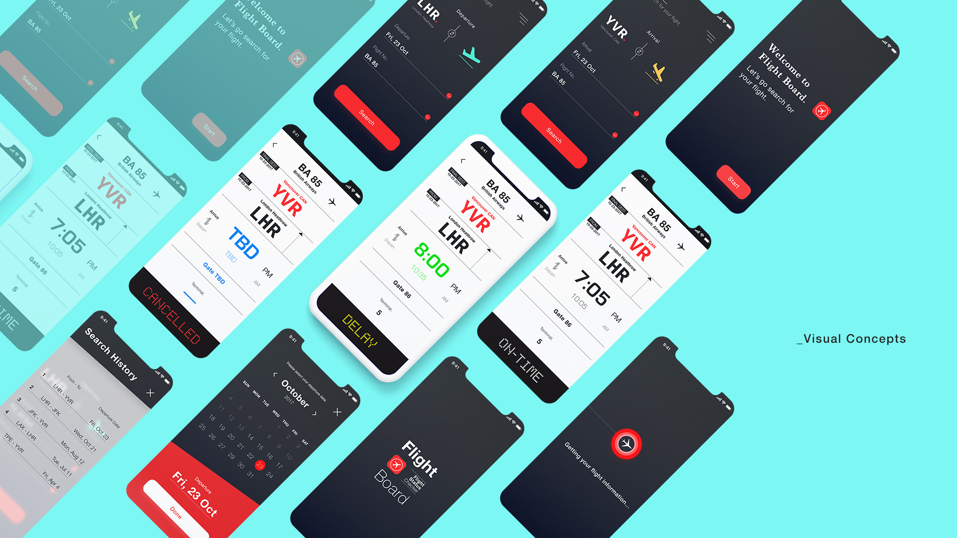 Flight Board Visual Concept